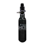 TUXING 0.22L Carbon Fiber PCP Air Tank 4500psi w/ M18 Valve – SCBA Rifle Bottle