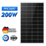 200W Solar Panel 12V Monocrystalline RV Van Motorhome Boat Free Delivery UK