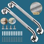 1/2PC Safety Grab Bar Bathroom Support Handle Steel Bath Shower Toilet Hand Rail