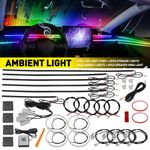 22 In 1 Symphony Full RGB LED Car Interior Acrylic Light Ambient Strip Light APP