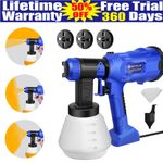 2000W 1000ML Electric Spray Gun Corded Fence Wall Paint Sprayer HVLP Airless UK