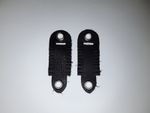 falconry aylmeri anklets real cowhide leather 1 pair small black UK SELLER