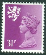 GB Scotland SG S76 MNH MINT STAMP 31p Bright Purple PP Machin Definitive