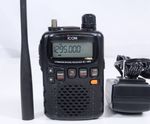 ICOM IC-R5 Wideband Receiver 0.5–1300MHz Handheld Scanner AM FM WFM Black