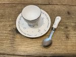 Egg Cup, Saucer And Spoon Set Lesser &pavey Set