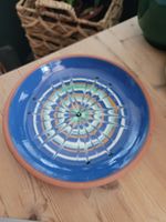 Bideford Studio Pottery Blue Slip Glazed Earthenware 19cm Dish, Harry Juniper
