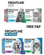 CAT & DOG Flea Lice Tick Wormer Treatment FRONTLINE SPOT ON & PLUS Solution