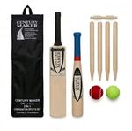 2in1 Junior Size 3 Cricket & 18" Rounders Bat Stumps Wicket Poles Balls Set Game