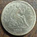 1856 Seated Liberty Half Dime Details VF