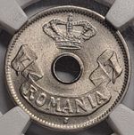 P385, Romania, Carol I, 5 Bani 1906 J, Hamburg Mint, NGC MS66