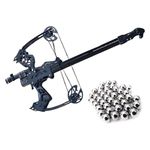 45lbs Compound Bow Set Steel Ball Shooting Hunting Archery Equipment Both Handed