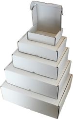 WHITE BOXES C5 A5 C4 A4 C3 A3 SHIPPING PACKAGING CARDBOARD CARTON GIFT PARCEL