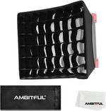 AMBITFUL 35.5cm x 29.5cm LED Video Light Diffuser Honeycomb Grid Softbox + Hone
