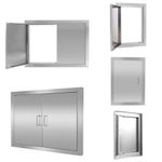 BBQ Island Access Door Outdoor Kitchen Cabinet Stainless Steel Vertical Doors UK