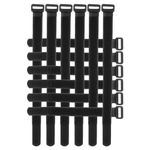 Set of 12 Practical Nylon Bike Rack Cinch Straps for Securing Wheels and Storage