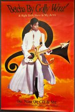 Prince Betcha By Golly Wow 1996 Shop Store Promo Poster Giant 60 X 40 inches
