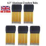 Archery 6.5" Aluminium Bolts Arrows Steel Tips for 50-80lbs Pistol Outdoor Hunt