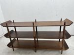 DUTCH WALNUT SHELVES. VINTAGE BOOKSHELF. BY WILLEM LUTJENS FOR DE BOAR GOUDA