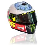 Valentino Rossi VR46 1:5 Scale Moto GP Mini Helmet Mugello 2011
