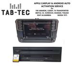VW SEAT SKODA CARPLAY ANDROID AUTO ACTIVATION CADDY GOLF TIGUAN T6 SHARAN YETI