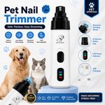 Pet Dog Cat Nail Claw Grooming Grinder Trimmer Electric Nail File Tool Cutter UK
