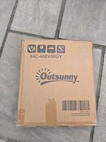 Outsunny Grey Gazebo Privacy Curtains, Clear Window And Zip Opening. New 3m x 2m