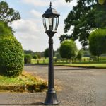 'Harlington' Victorian Pillar Light Outdoor Garden Lantern IP44