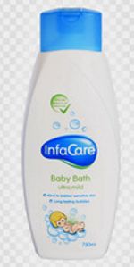 InfaCare Ultra Mild Baby Bath, Baby Baths 750ml Bottle