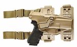 RADAR genuine Tan RightHand Thigh Drop-Leg Pistol Holster Harness, Nylon/Polymer
