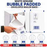 White Padded Bubble Envelopes Bubble Mailers Self Seal Postal Bags All Sizes