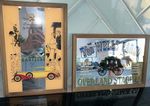 Vintage Cadillac Standard of the World & The Wells Fargo Framed Bar Mirrors