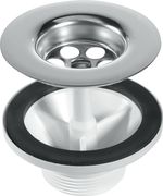 McAlpine BSW6CP2H 1.5" Sink Waste 85mm S Steel Waste for Belfast Sink Chrom Plug