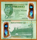 Bank of Ireland, Northern, 20 pounds, 2017 (2020), P-New Polymer, UNC