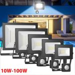 LED Floodlight Motion Sensor Security Wall Light Security PIR Flood Light IP65