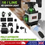 4D 16 Line Laser Level Self-Leveling 4x360° Green Beam Laser Level Measure Tool