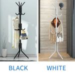 12 Hooks Coat Stand Coat Hat Jacket Umbrella Floor Standing Rack Clothes Hanger