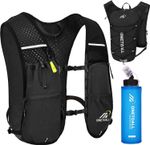 Running Vest Women with Water Bottle 500ml/Bladder 2L, 6L Reflective Hydration 