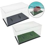 Stylish Clear Acrylic Storage Box for Standard Size Footballs Dust Protection
