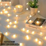 Fairy Ball String Lights 8 Modes Memory Function Lamp Christmas Home Party Decor