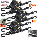 20Pack Automatic Retractable Ratchet Strap Heavy Duty Car Trailer Tie Down Strap