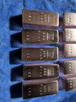 1 Kg Copper Ingot Bar,  Sanded And Stamped /investment/