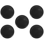 Durable Vehicle Drink Cup Coasters Black PVC Reusable Cup Holders
