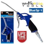 BlueSpot Air Blow Gun 100mm Lightweight Trigger Adjusted Flow Rate 1/4" BSP