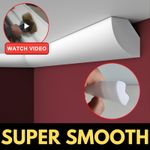 COVING Polystyrene SUPER SMOOTH CORNICE HL15 20x20mm 2M Ceiling Lightweight  XPS