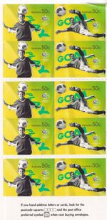 2006 Australia SOCCER Football  unfolded booklet MNH @50% FACE
