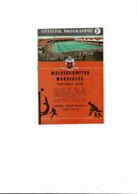 1959/60 Wolves v Barcelona European Cup Football Programme