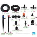 Garden Drip Irrigation System 60M Complete Kit for Root-Level Watering