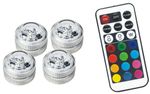 RGB Remote Control LED Light Pack of 4 -  16 Various Colour  modes 
