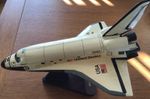 Vintage NASA Space Shuttle Atlantis  1/100  Display Wooden Desk Model