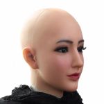 Anzi Realistic Silicone Female Head Mask Face Cosplay for Transgender Cosplay
